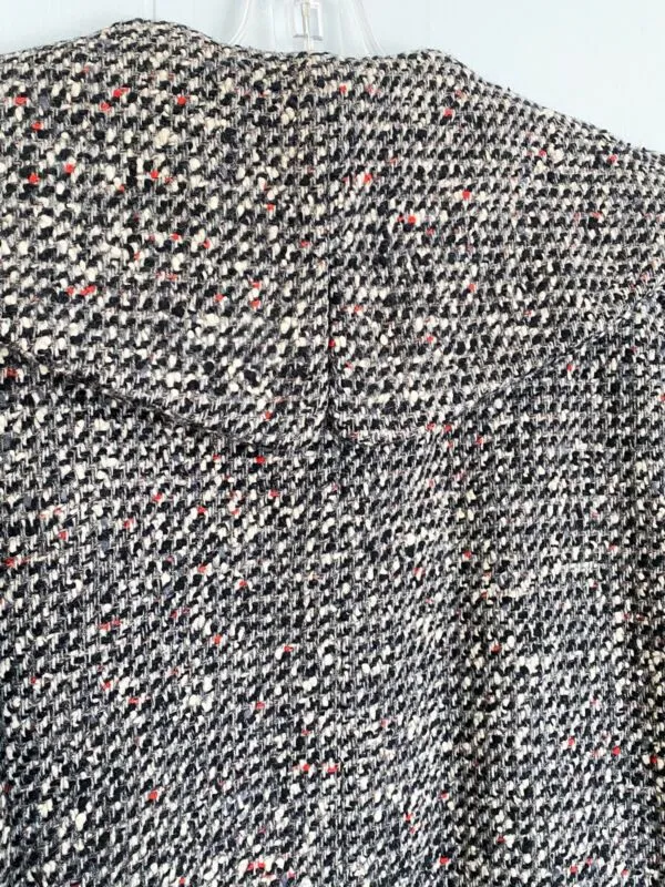 50s 60s Flecked Tweed Swing Coat | L/XL