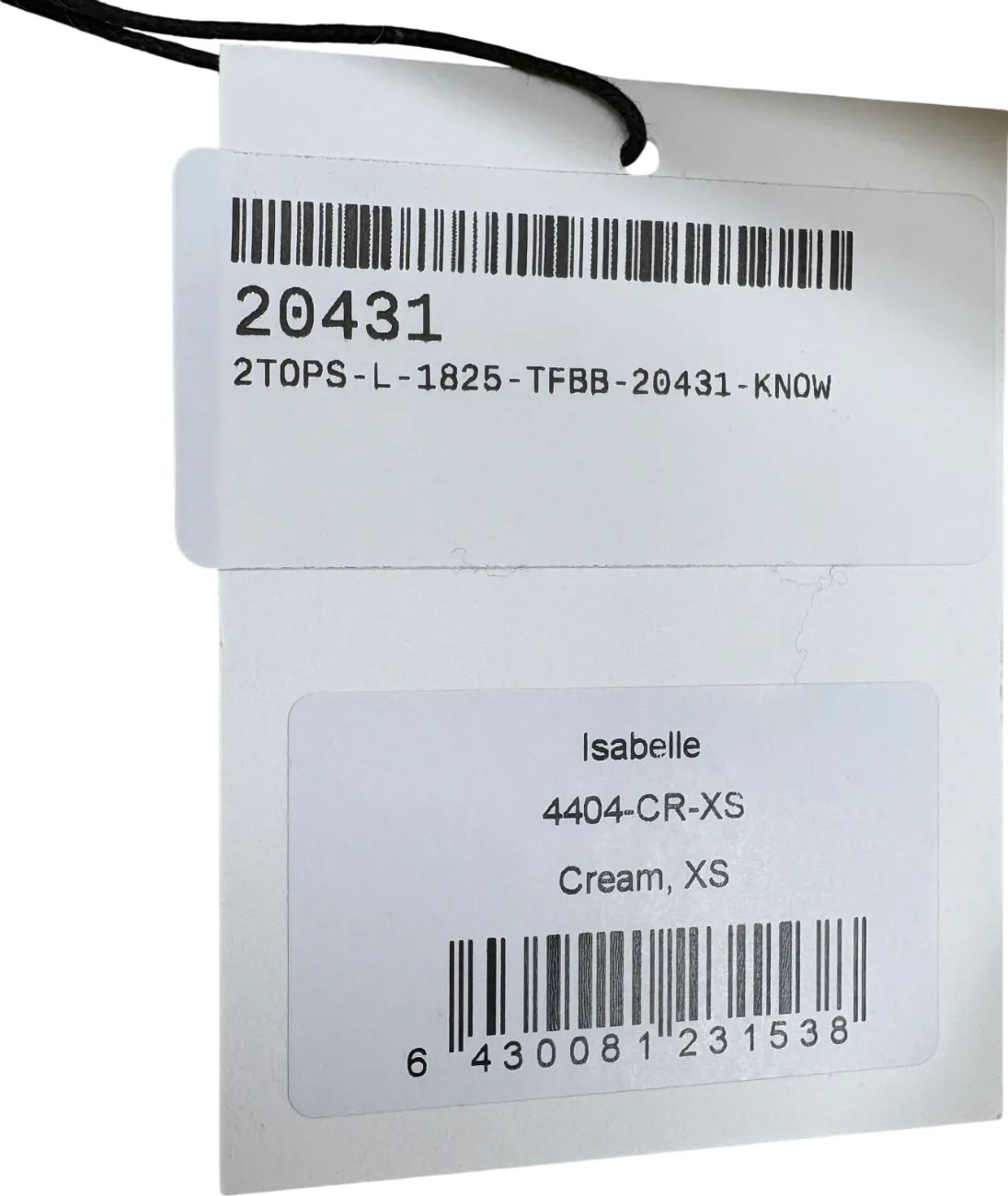 almada label Cream Isabelle Wrap Top UK XS