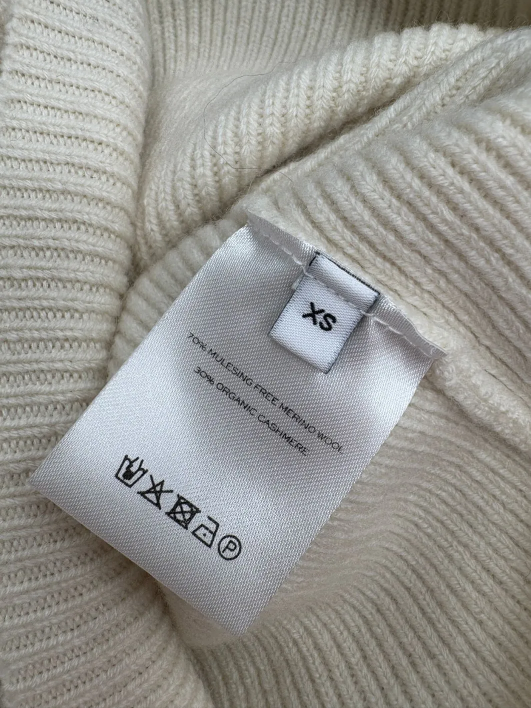 almada label Cream Isabelle Wrap Top UK XS
