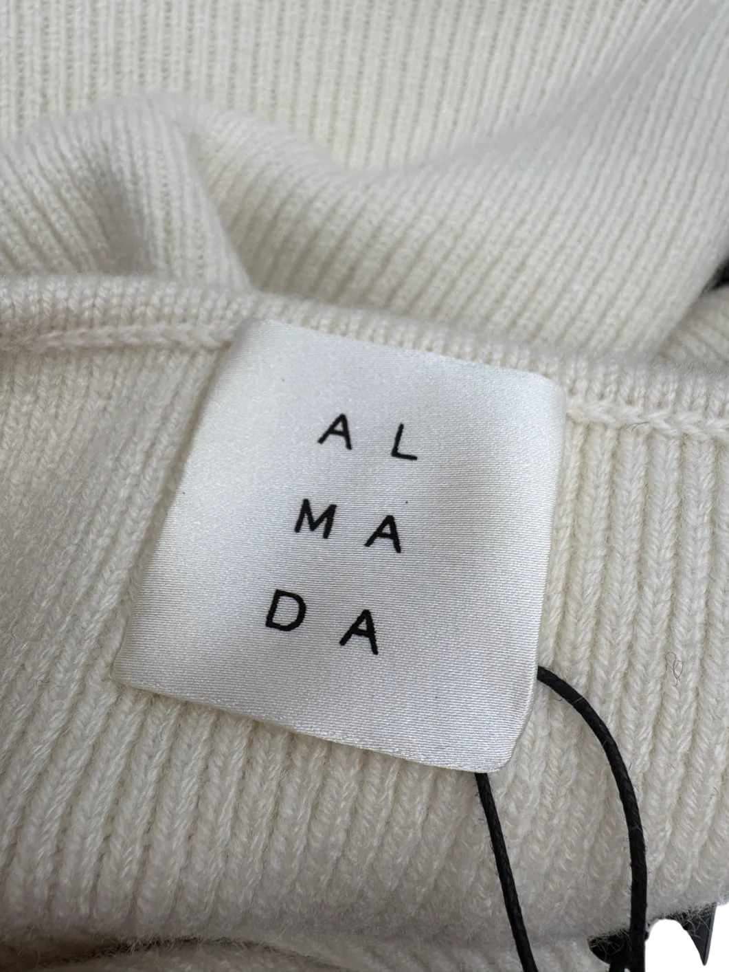 almada label Cream Isabelle Wrap Top UK XS