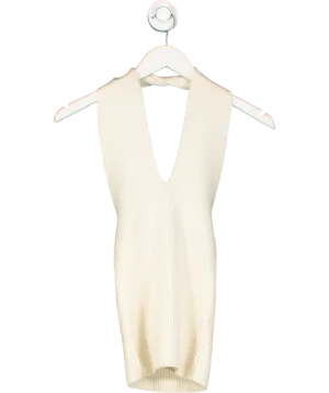 almada label Cream Isabelle Wrap Top UK XS
