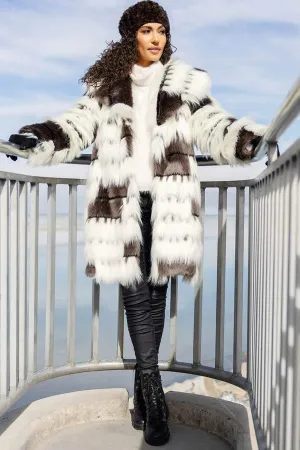 Alter Ego Faux Fur Shawl Collar Coat