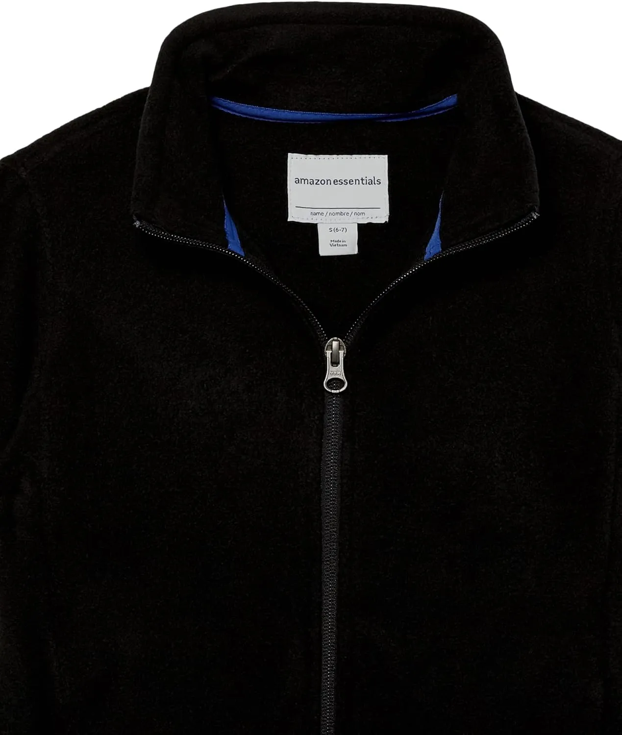 Amazon Essentials Boys and Toddlers' Polar Fleece Full-Zip Mock Jacket