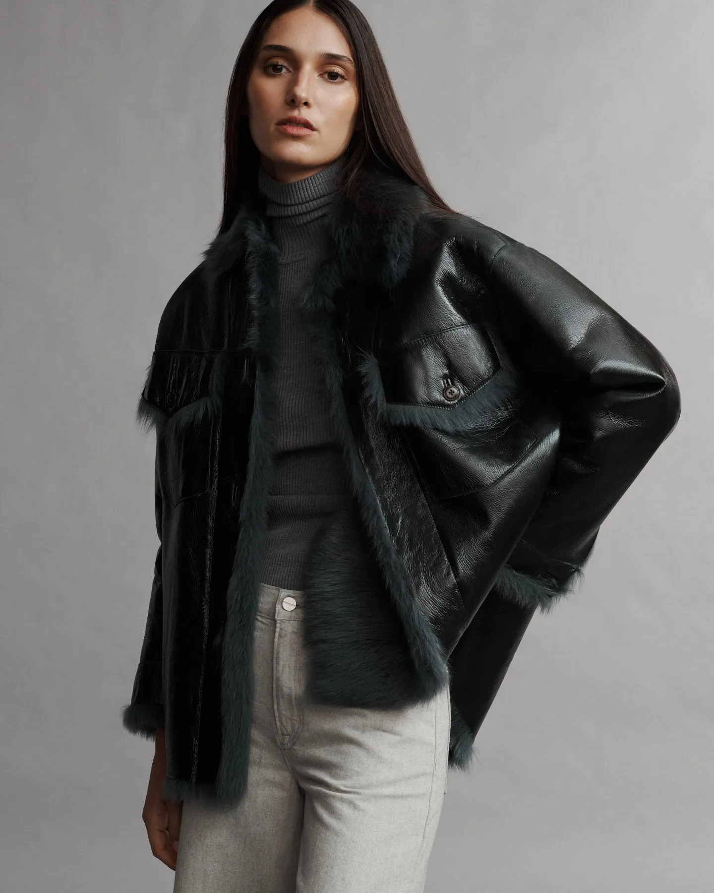 Aspen Jacket in Luxe Shearling