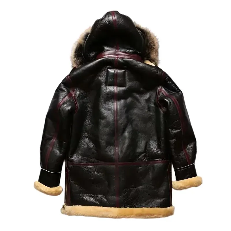 B7 Avfly European Size High-Quality Sheep Leather Coat – Stylish & Durable