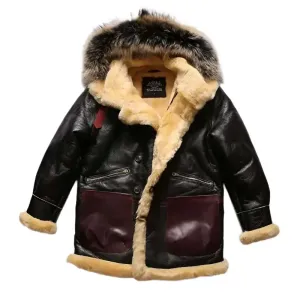 B7 Avfly European Size High-Quality Sheep Leather Coat – Stylish & Durable