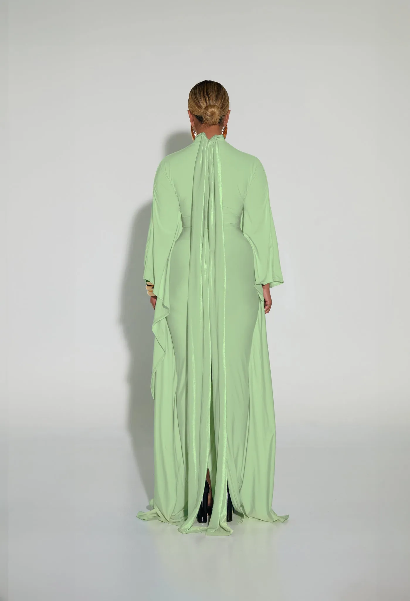 Batwing Gown - Honeydew