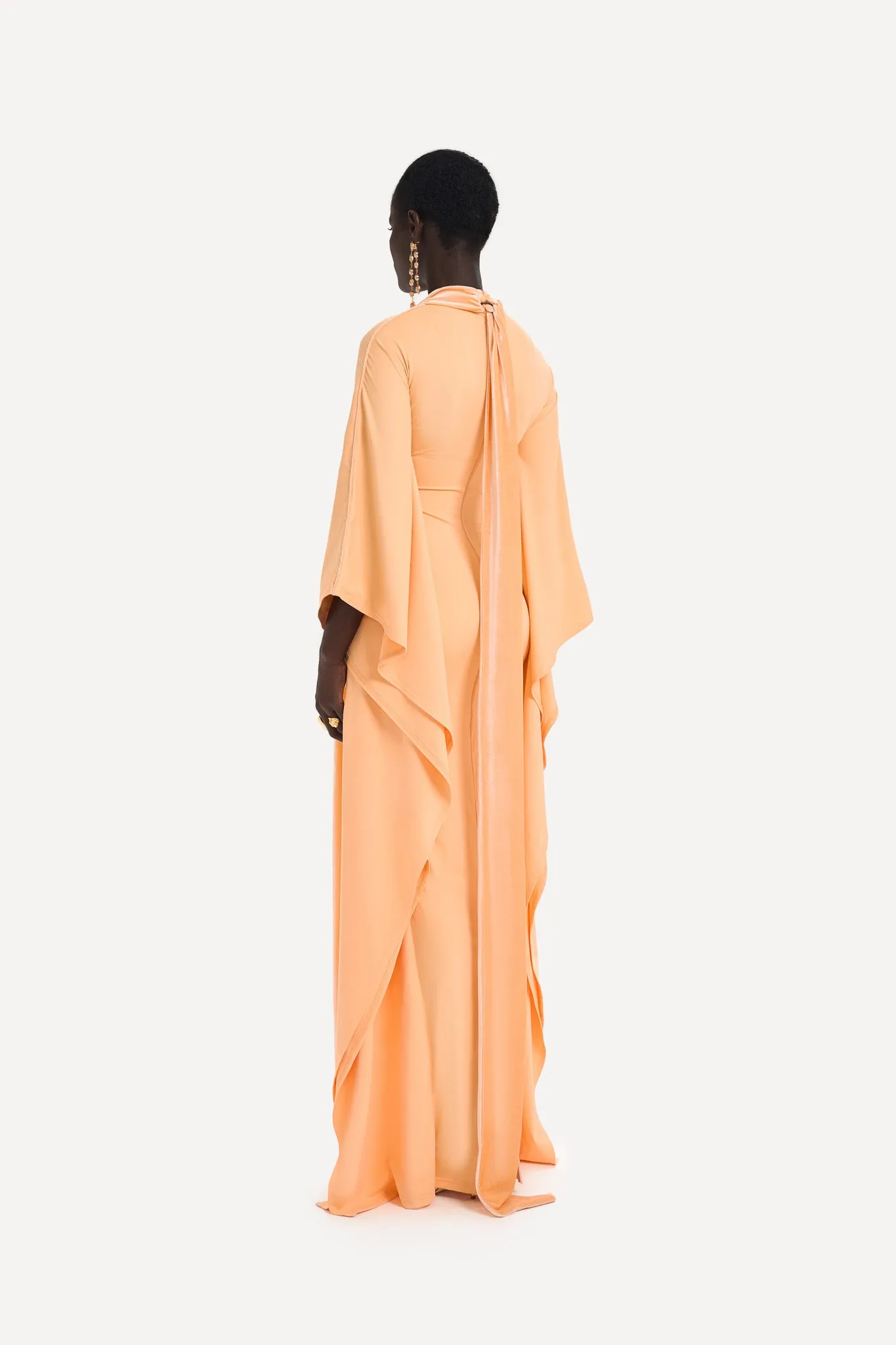 Batwing Gown - Peach