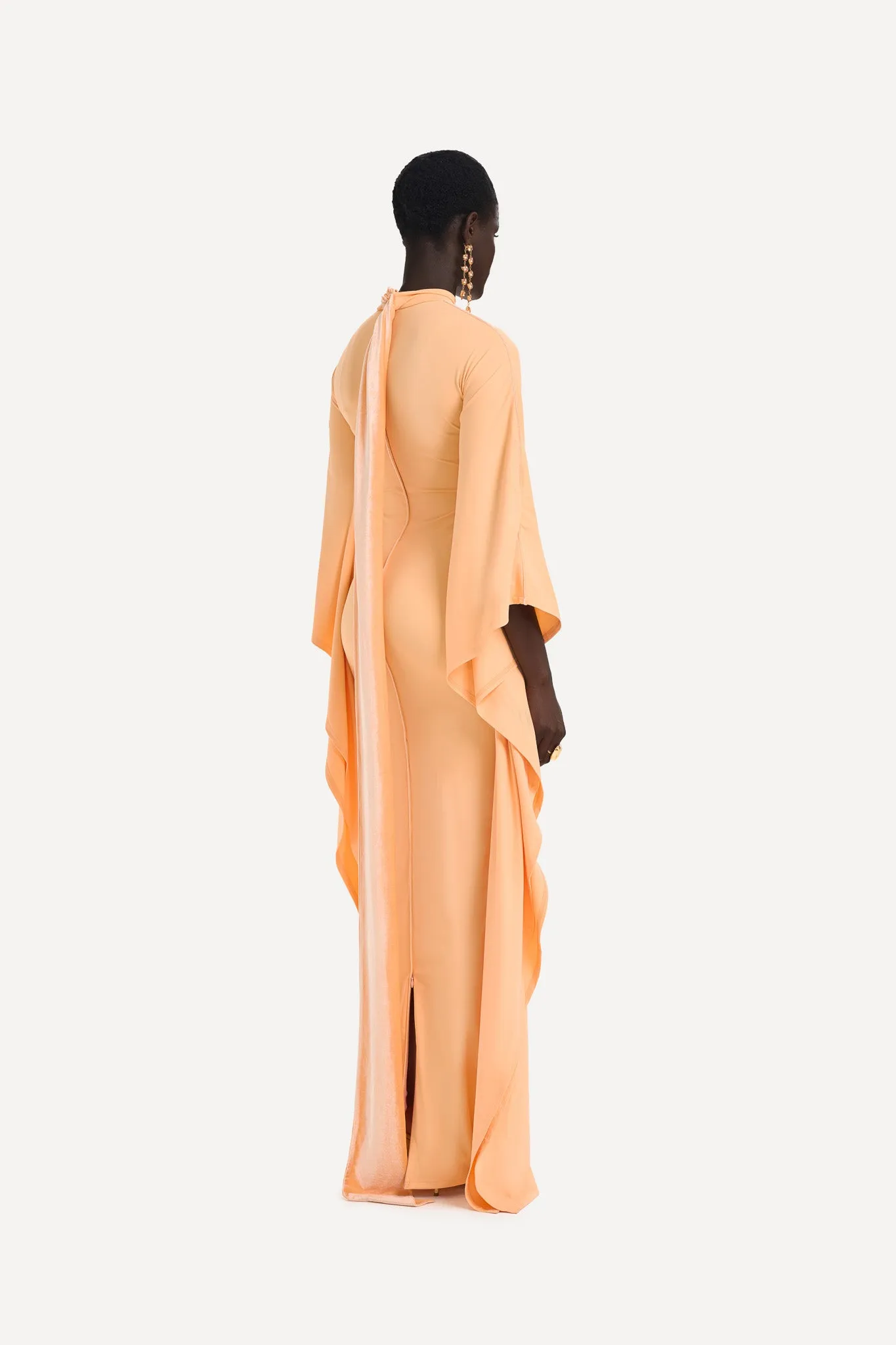 Batwing Gown - Peach