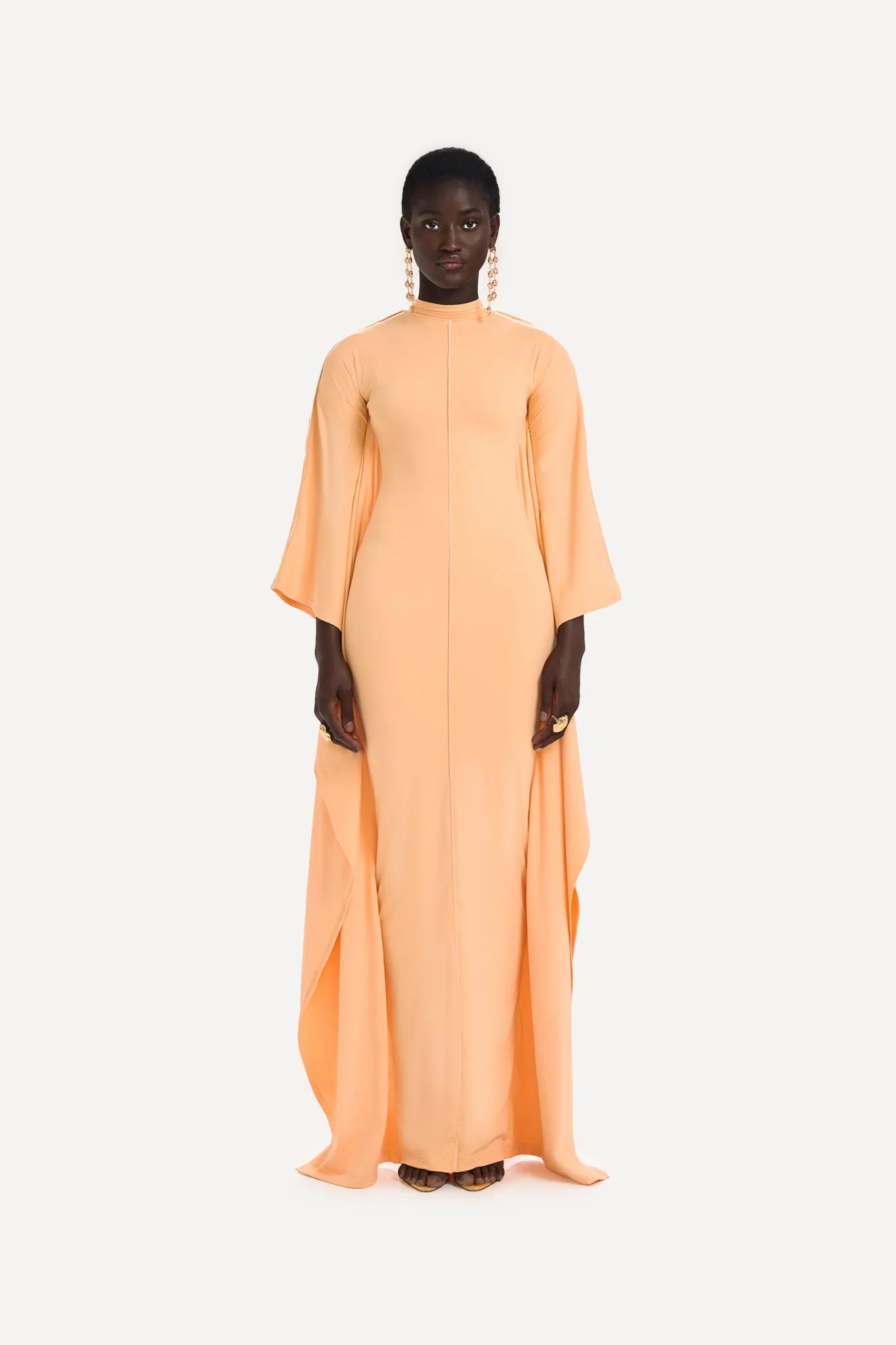 Batwing Gown - Peach