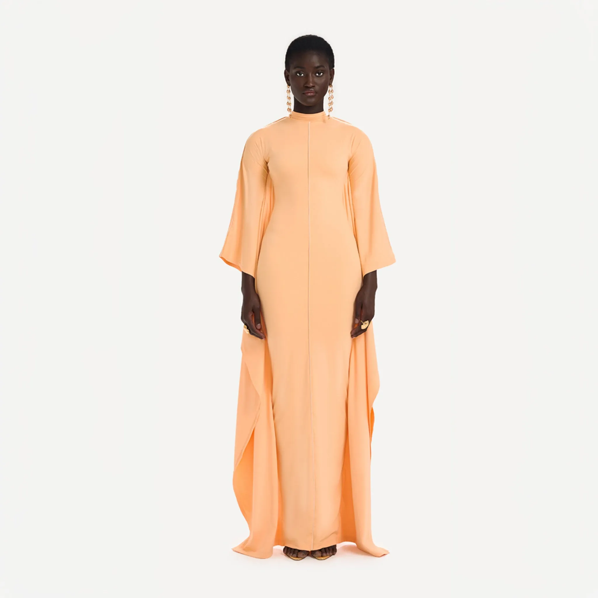 Batwing Gown - Peach