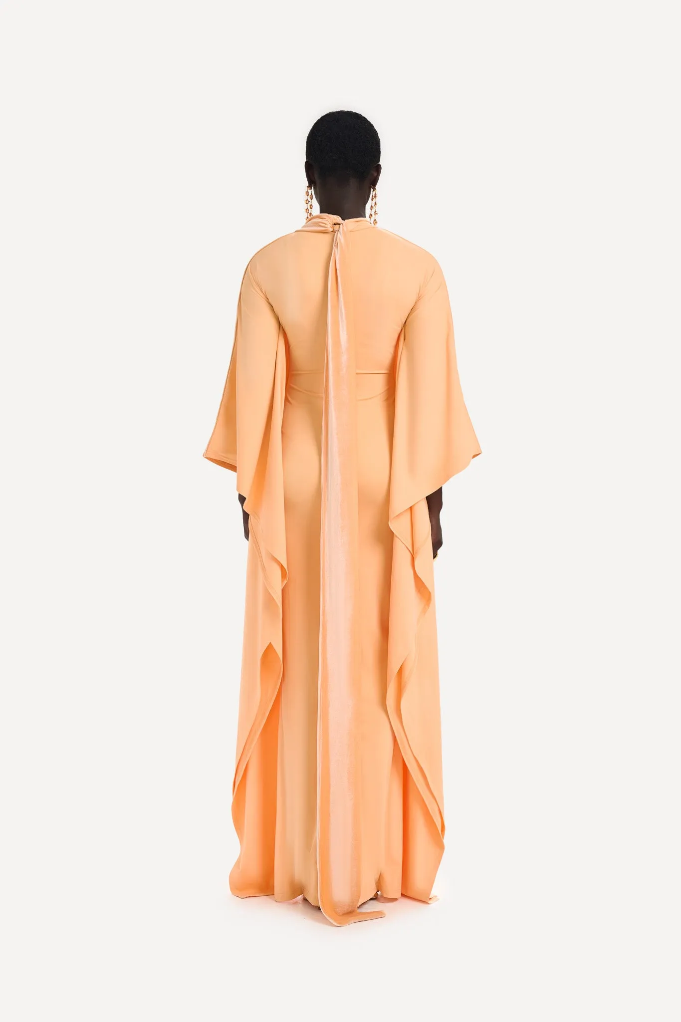 Batwing Gown - Peach