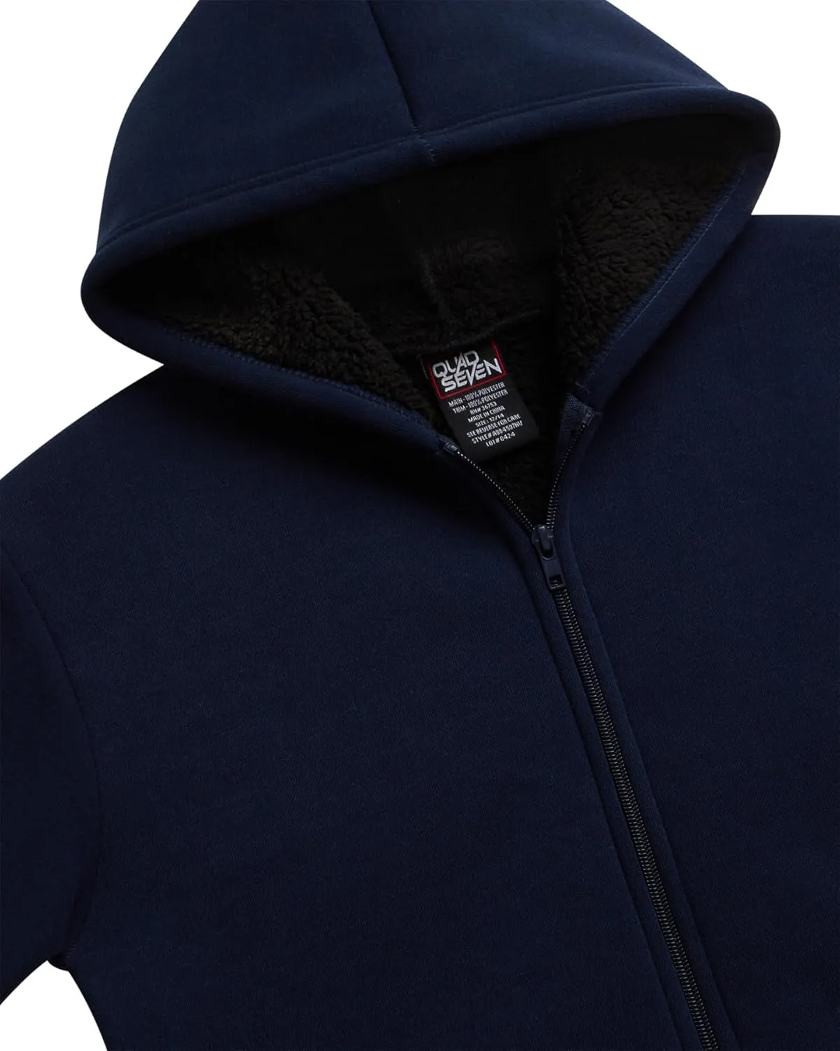 Boys Sweatshirt Heavyweight Sherpa Fleece Lined Zip Hoodie Sweatshirt Winter Sweatshirt Jacket for Boys (8-18)