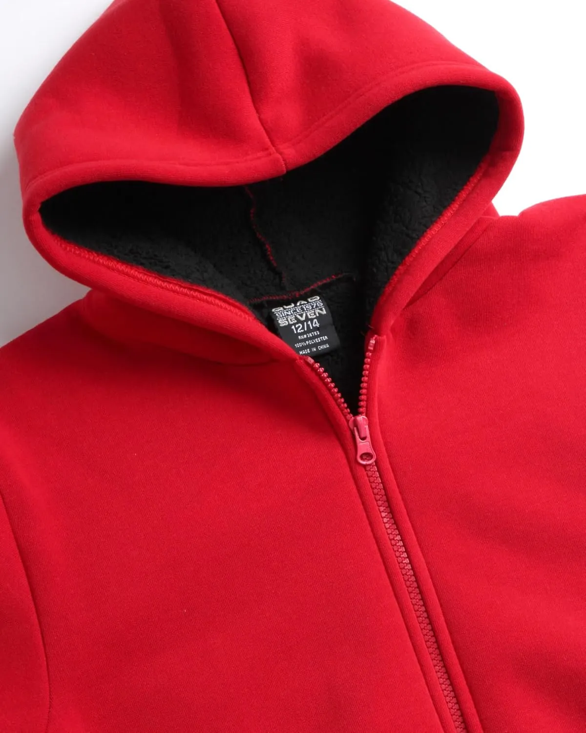 Boys Sweatshirt Heavyweight Sherpa Fleece Lined Zip Hoodie Sweatshirt Winter Sweatshirt Jacket for Boys (8-18)