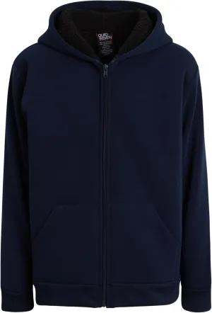 Boys Sweatshirt  Heavyweight Sherpa Fleece Lined Zip Hoodie Sweatshirt  Winter Sweatshirt Jacket for Boys (8-18)