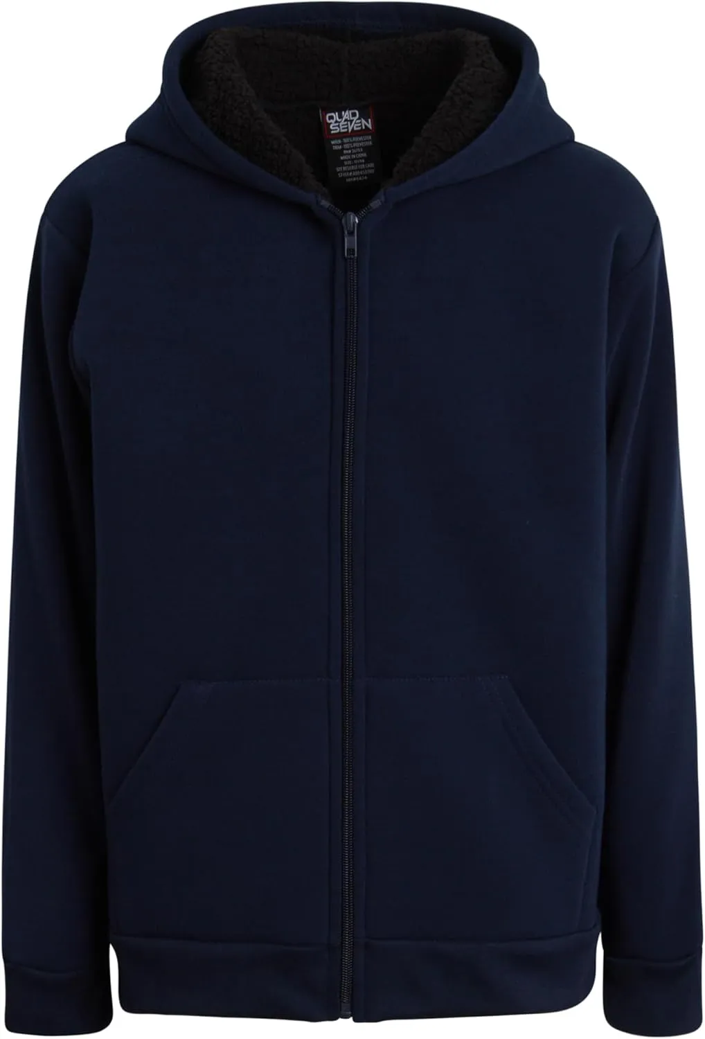 Boys Sweatshirt Heavyweight Sherpa Fleece Lined Zip Hoodie Sweatshirt Winter Sweatshirt Jacket for Boys (8-18)