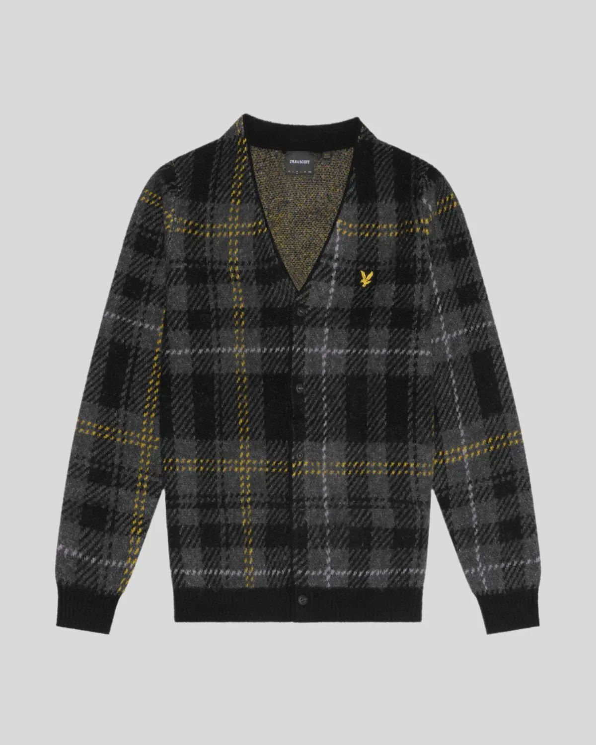 Brushed Tartan Cardigan