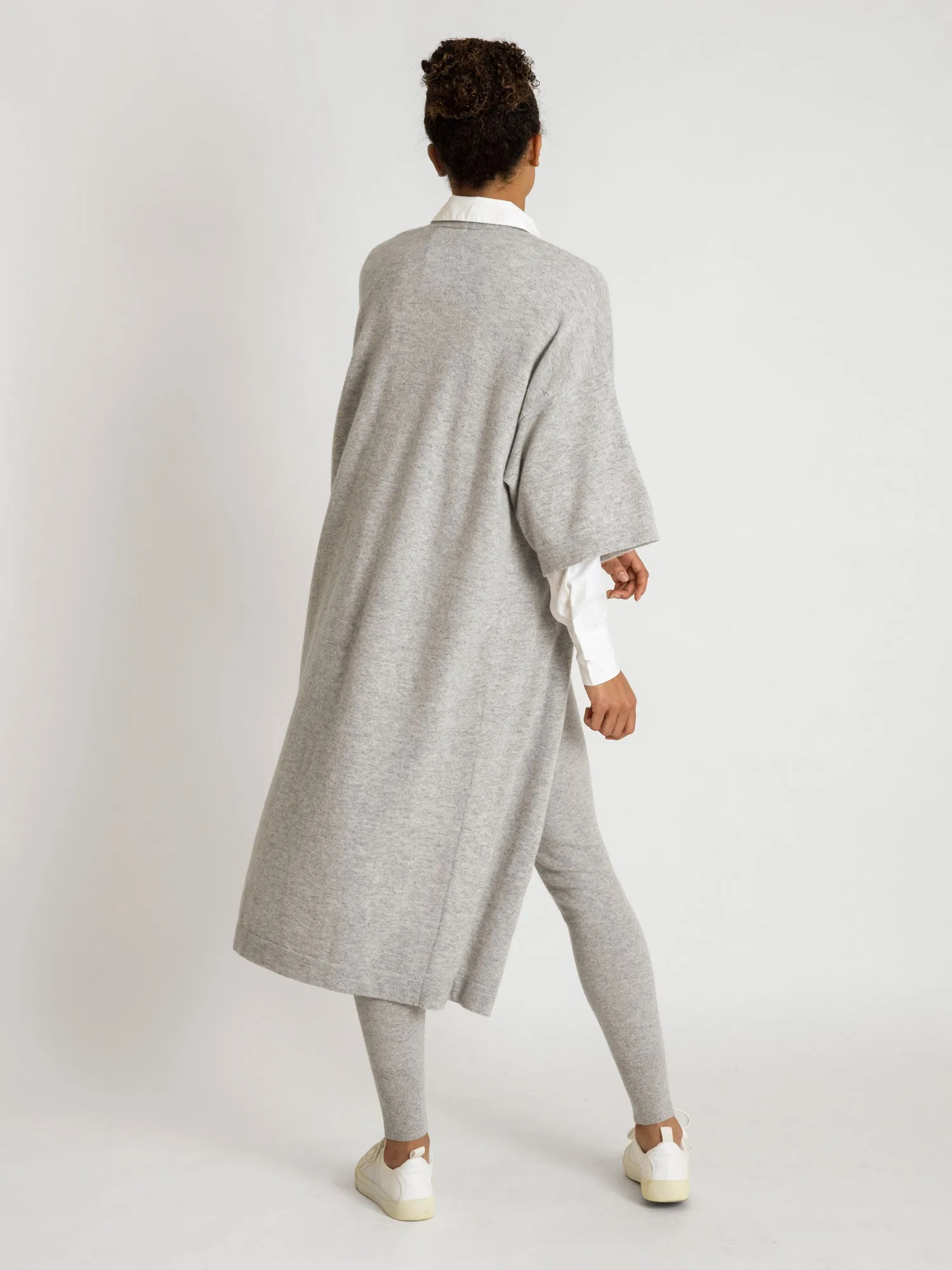 Cashmere cardigan "Kaftan" - light grey
