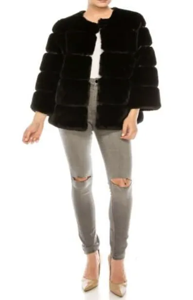 Faux Fur Coat Short