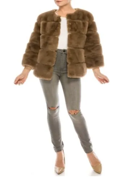 Faux Fur Coat Short