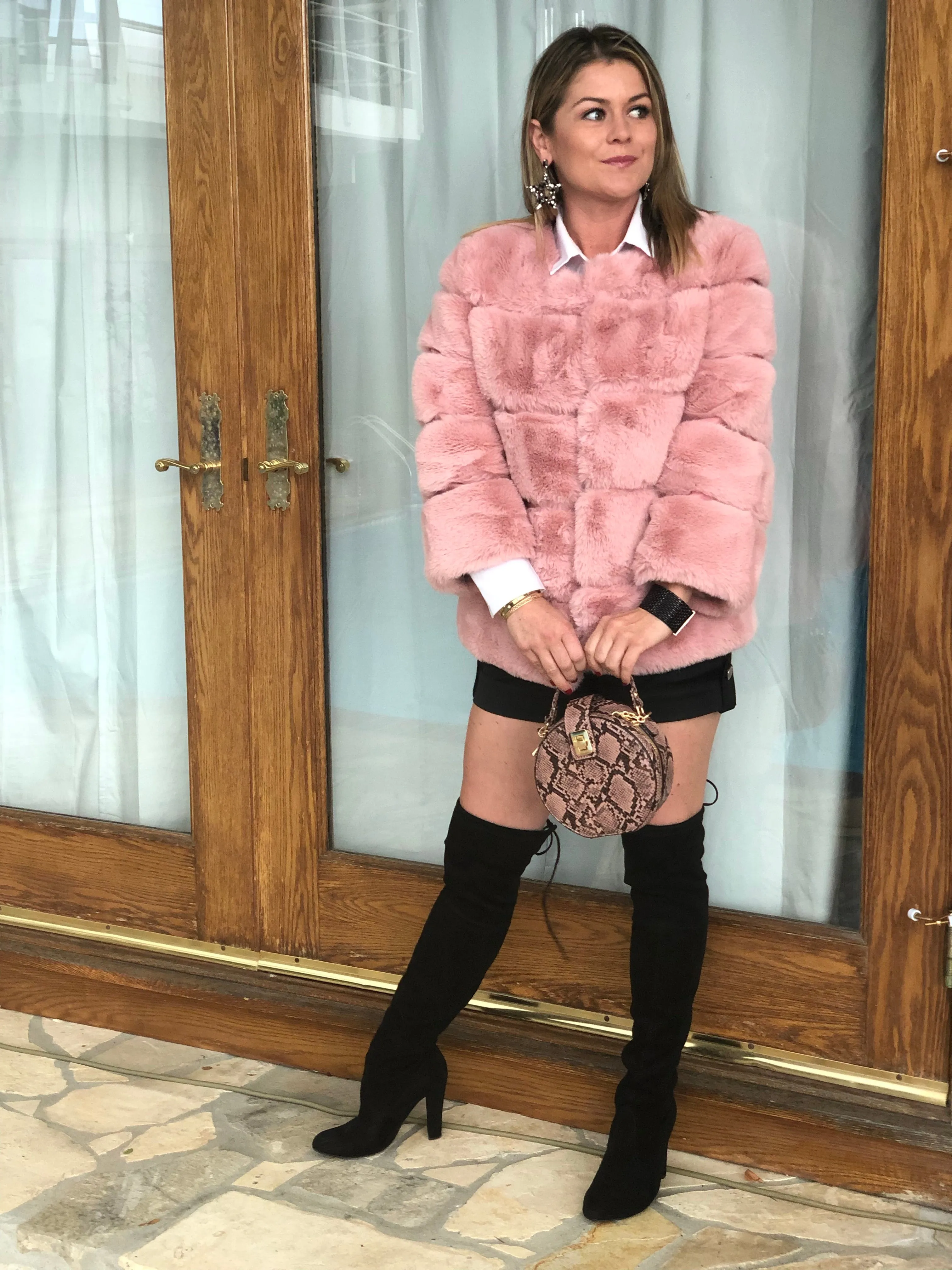 Faux Fur Coat Short