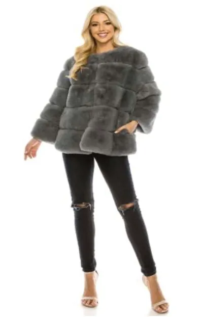 Faux Fur Coat Short