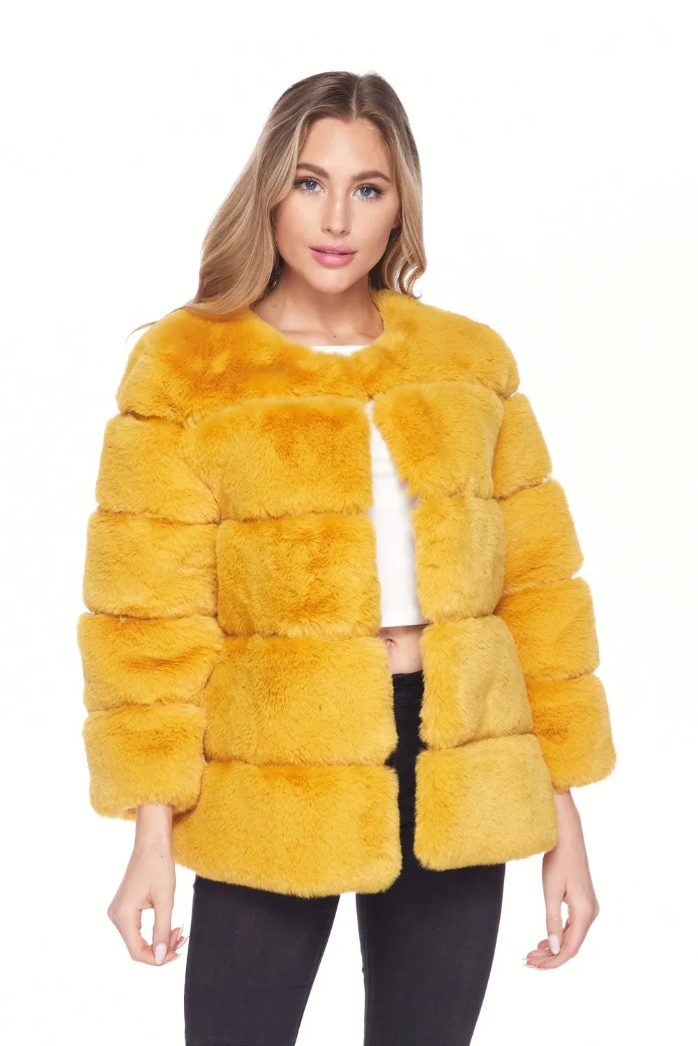Faux Fur Coat Short