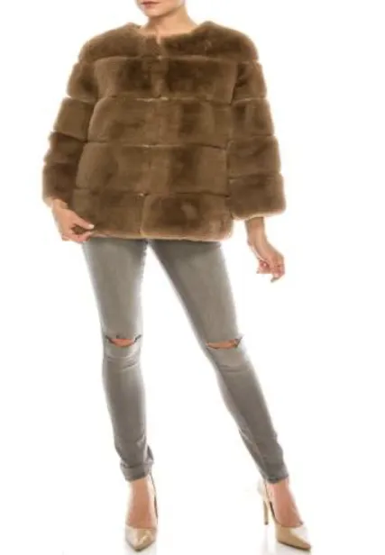 Faux Fur Coat Short