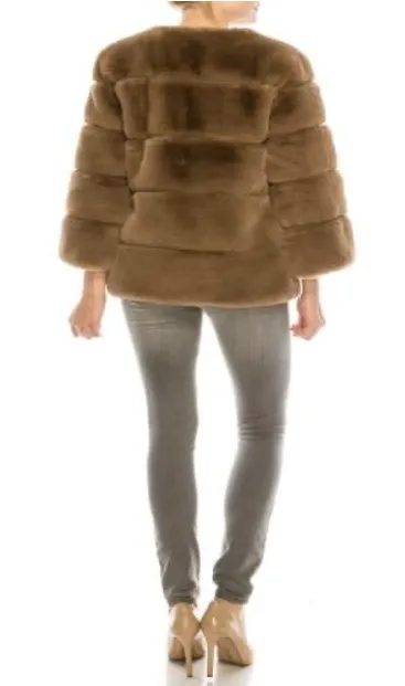 Faux Fur Coat Short