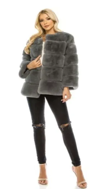 Faux Fur Coat Short