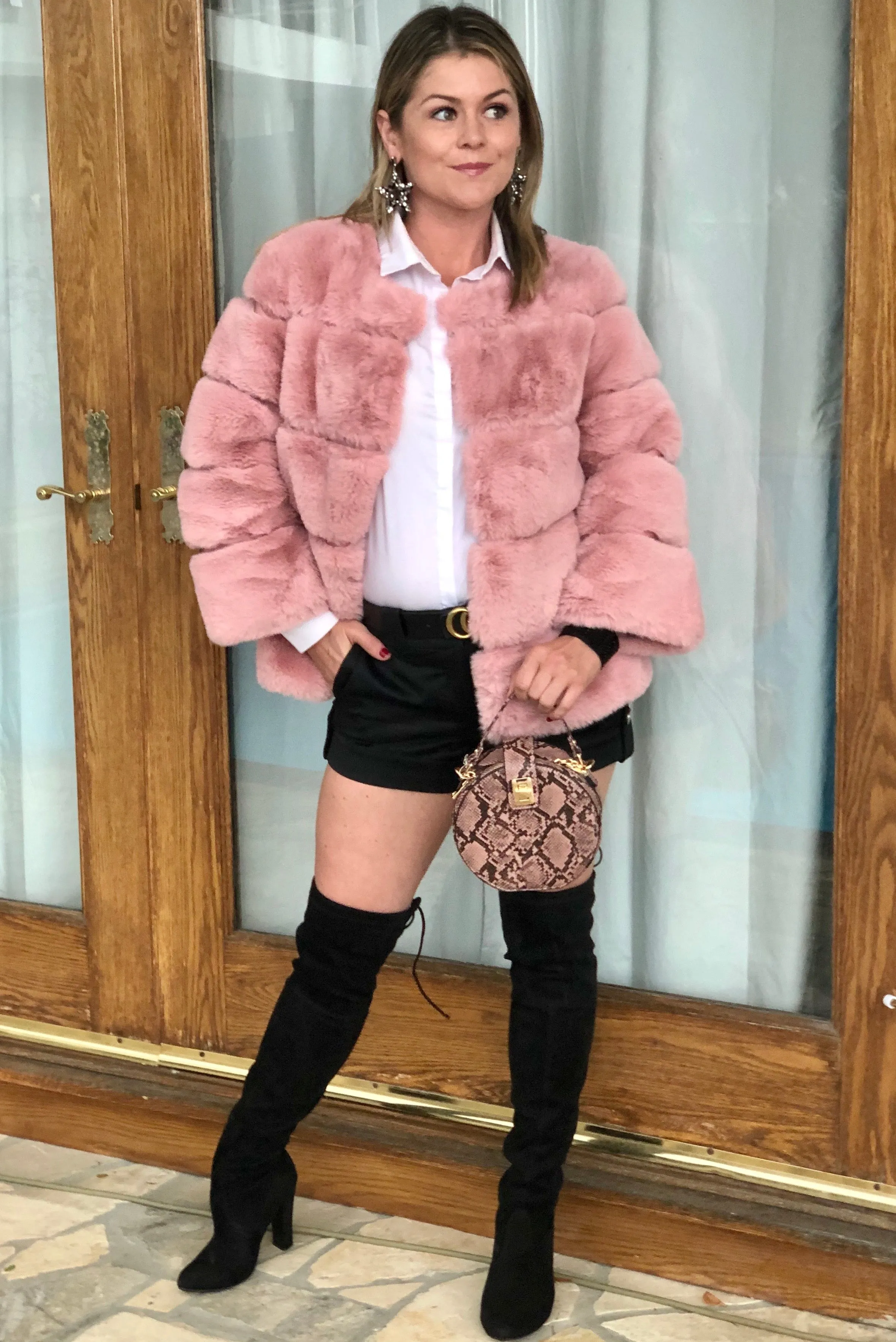 Faux Fur Coat Short