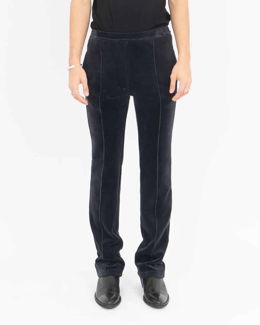 FW20 Dark Blue Velvet Trousers