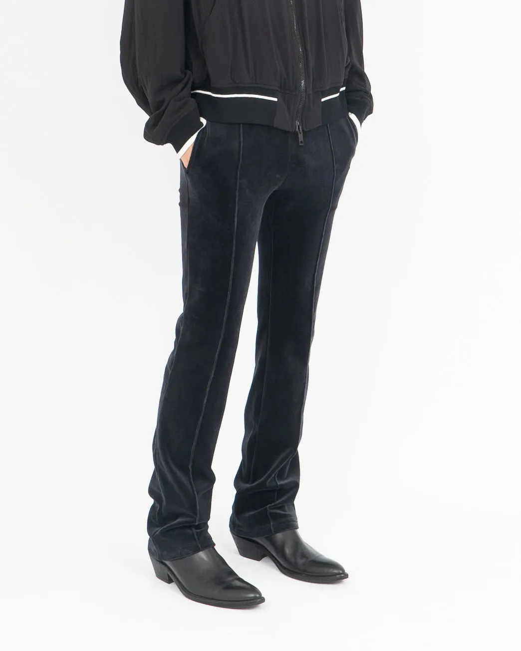 FW20 Dark Blue Velvet Trousers