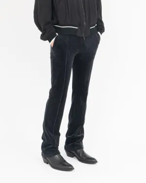 FW20 Dark Blue Velvet Trousers