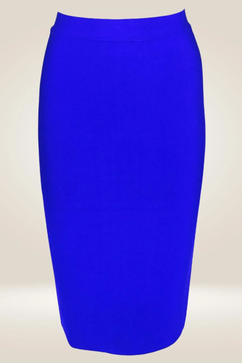 High Waisted Bodycon Skirt - Blue