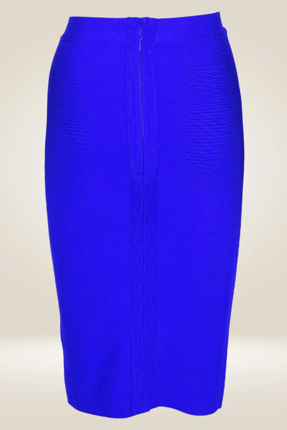 High Waisted Bodycon Skirt - Blue