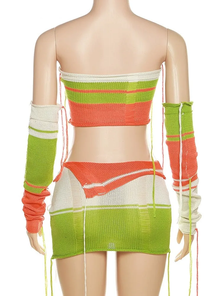 Jade Knit Skirt Set