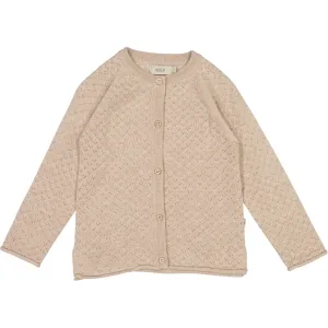 Knit Cardigan Hera - khaki melange