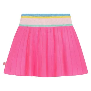 KNITTED STRIPED WAISTBAND SKIRT