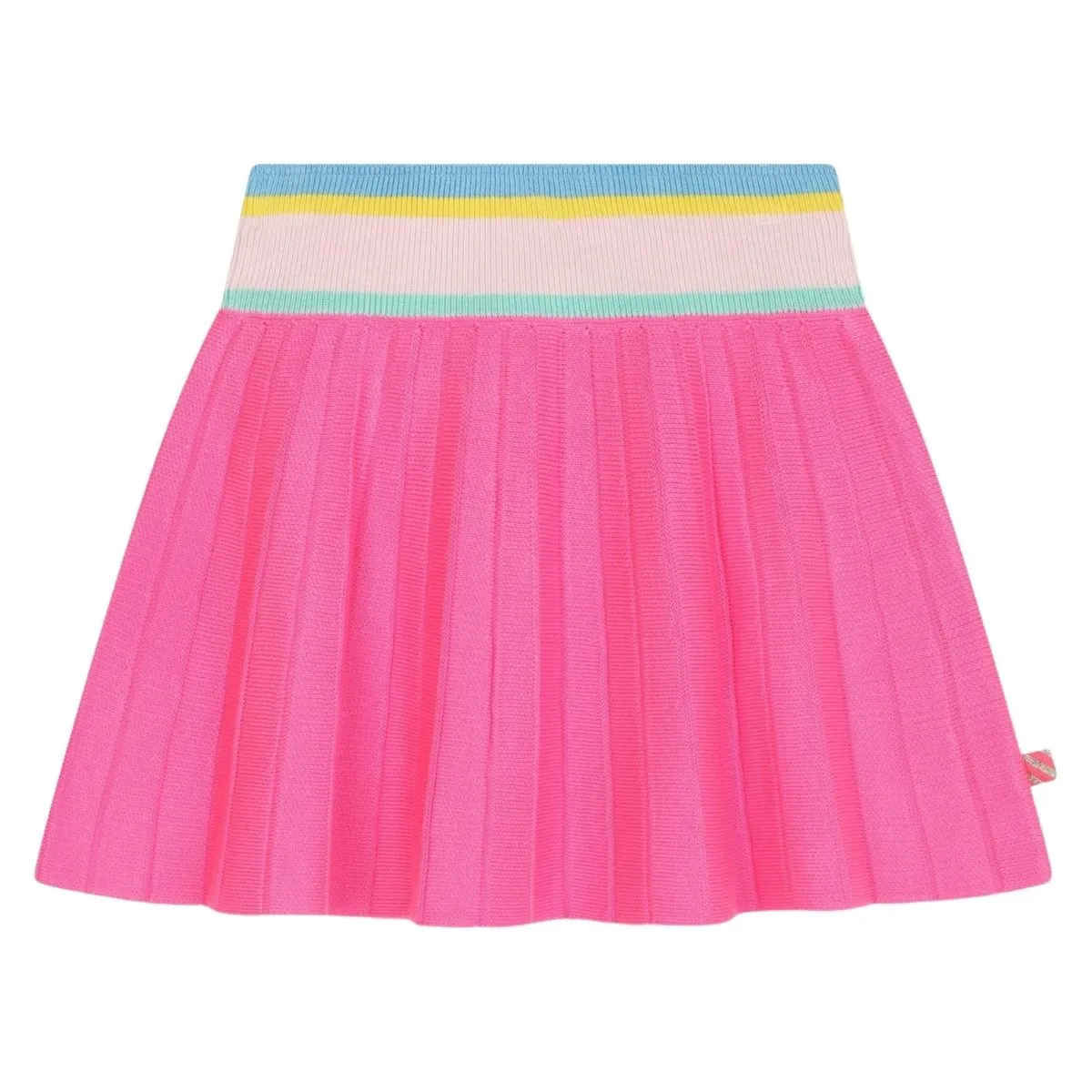 KNITTED STRIPED WAISTBAND SKIRT