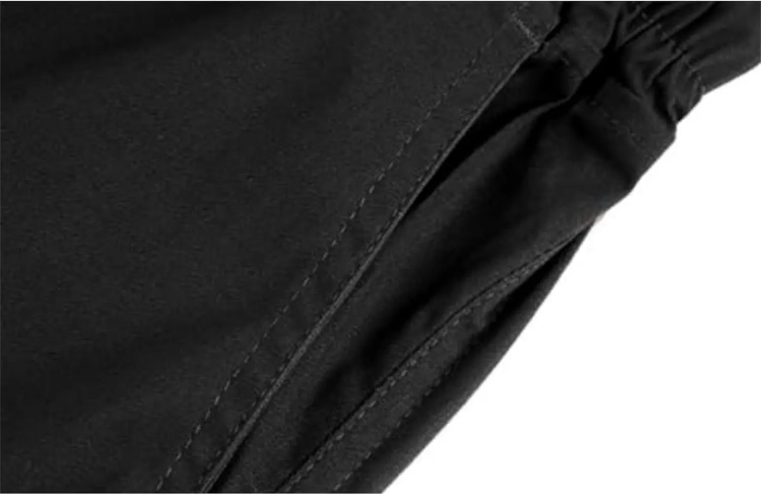 Men's Cargo Shorts Elastic Waist Tactical Shorts Solid Stretchy Jogging Pants Lightweight Straight Pants with Pockets