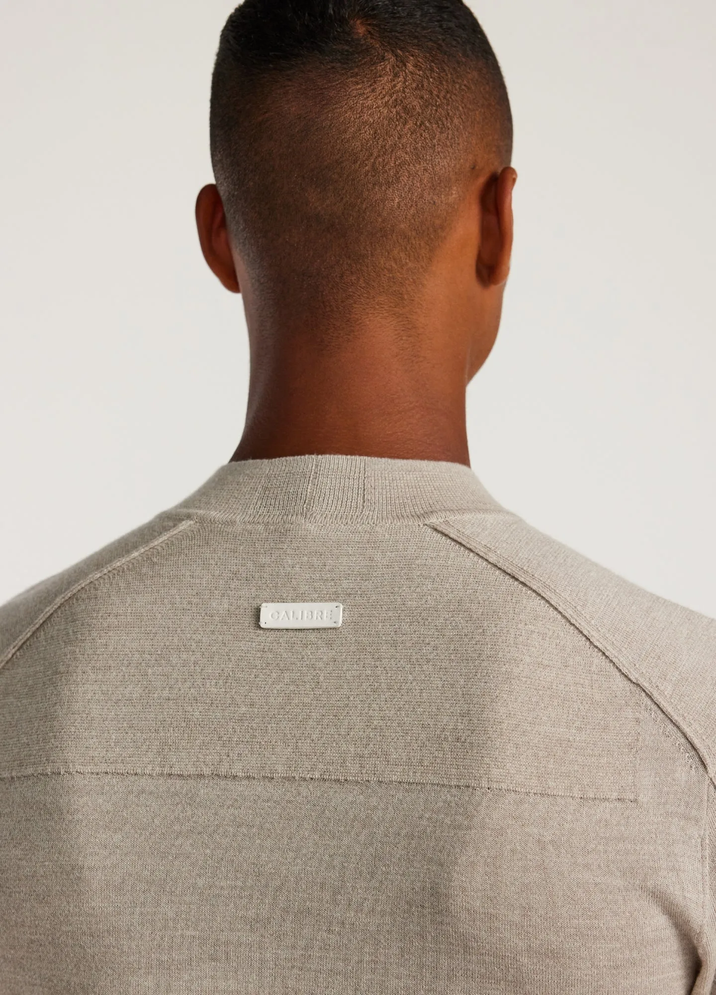 Mock Neck Merino Sweater Oatmeal