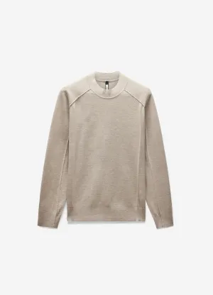 Mock Neck Merino Sweater Oatmeal