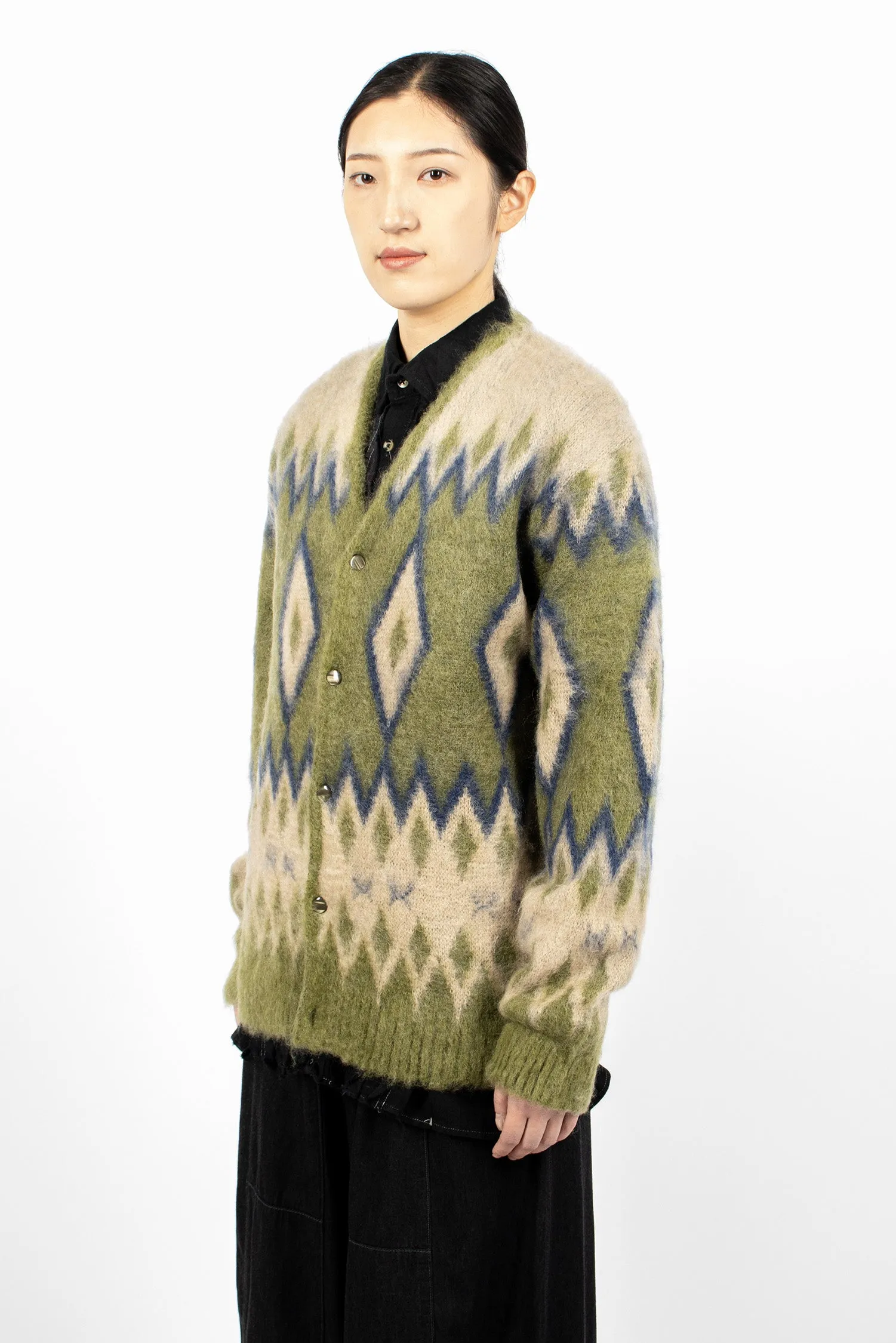Mohair Cardigan Olive