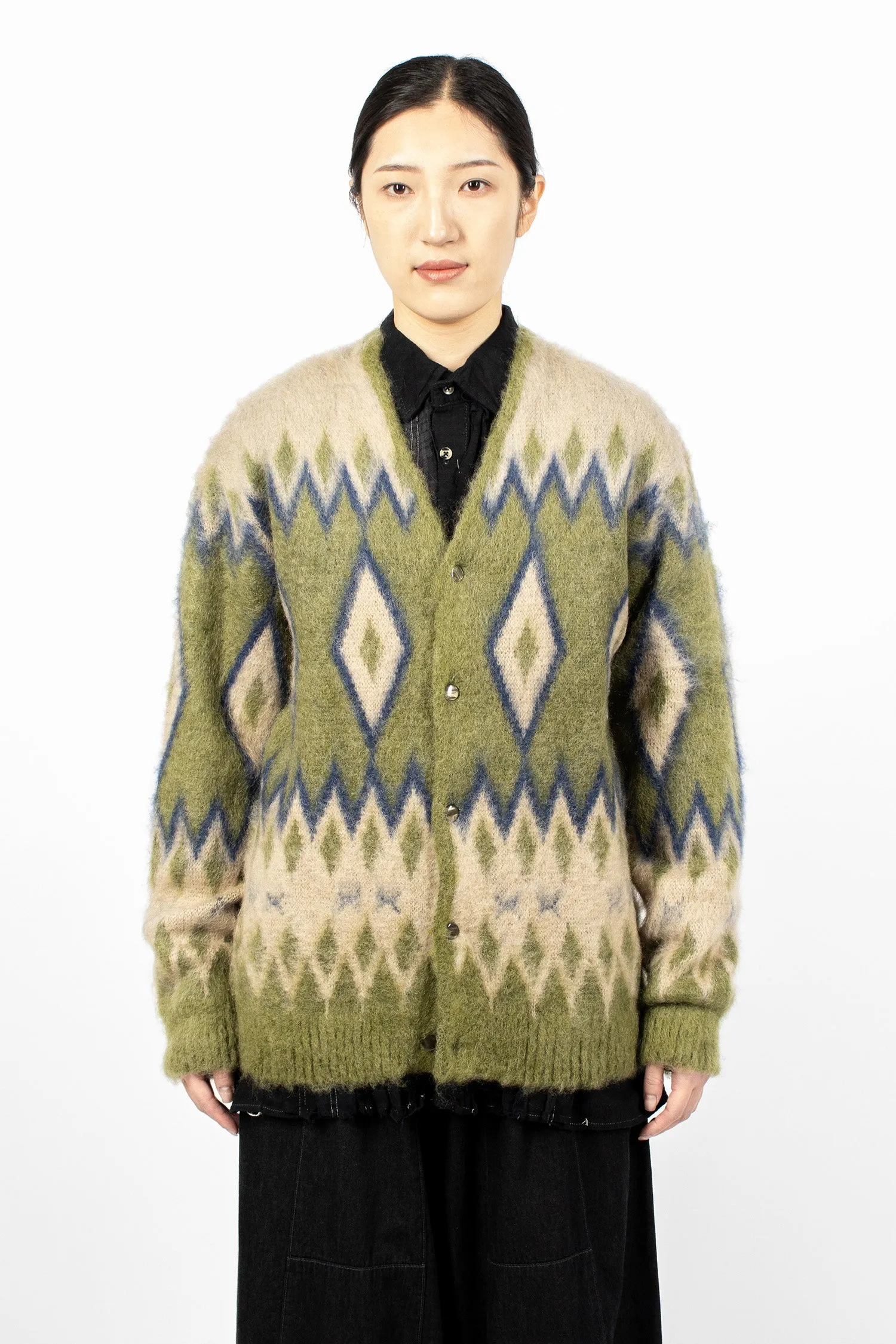 Mohair Cardigan Olive