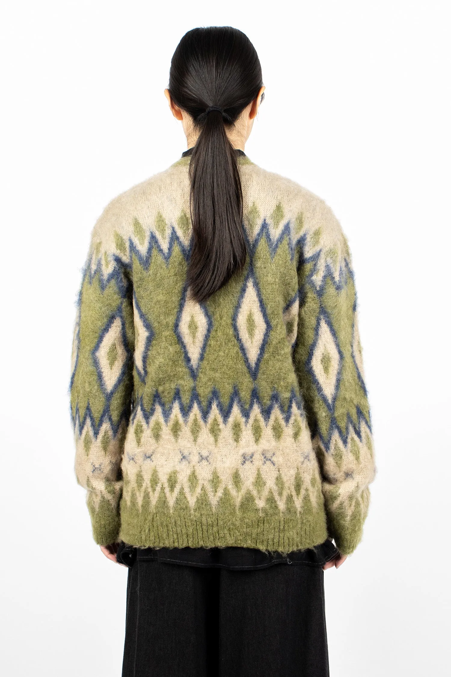 Mohair Cardigan Olive