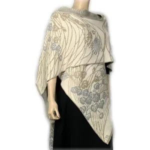 Moonscape Cape  Cream, Light Grey, Sand