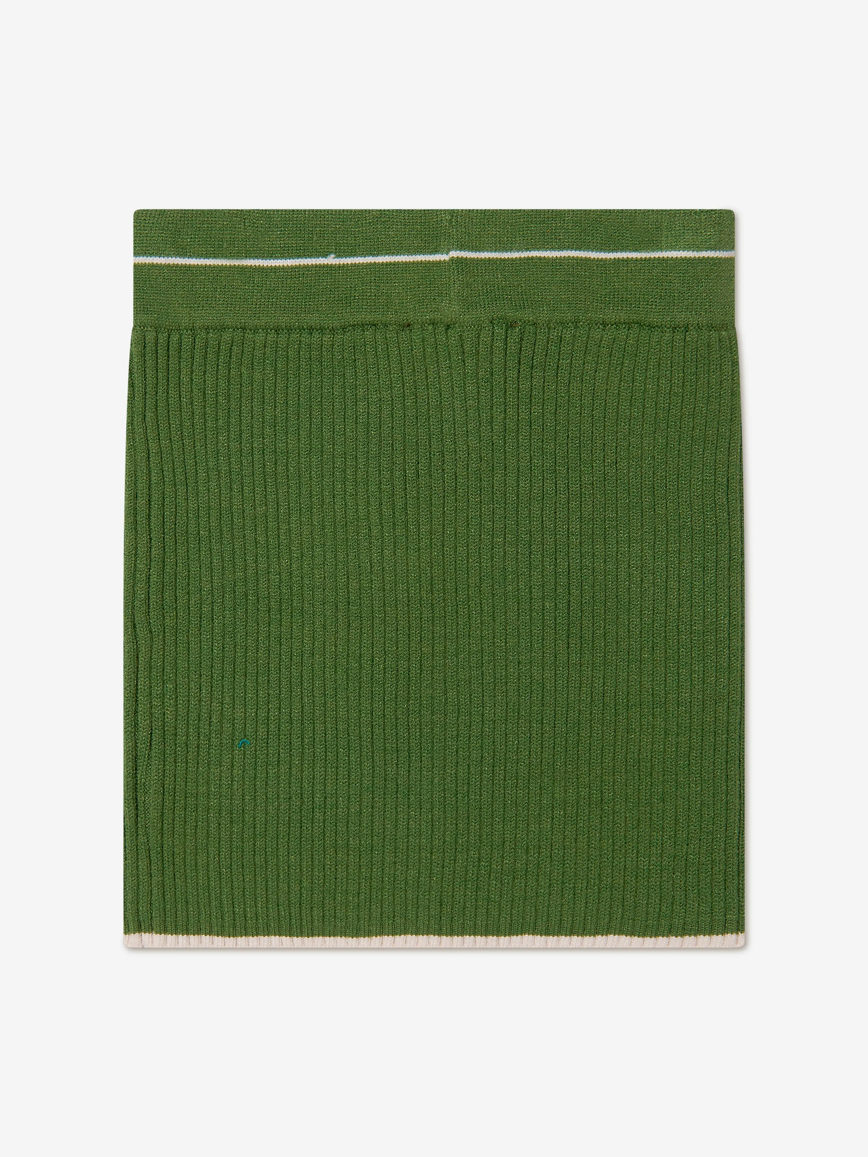 MSGM Girls Wool Knitted Logo Skirt