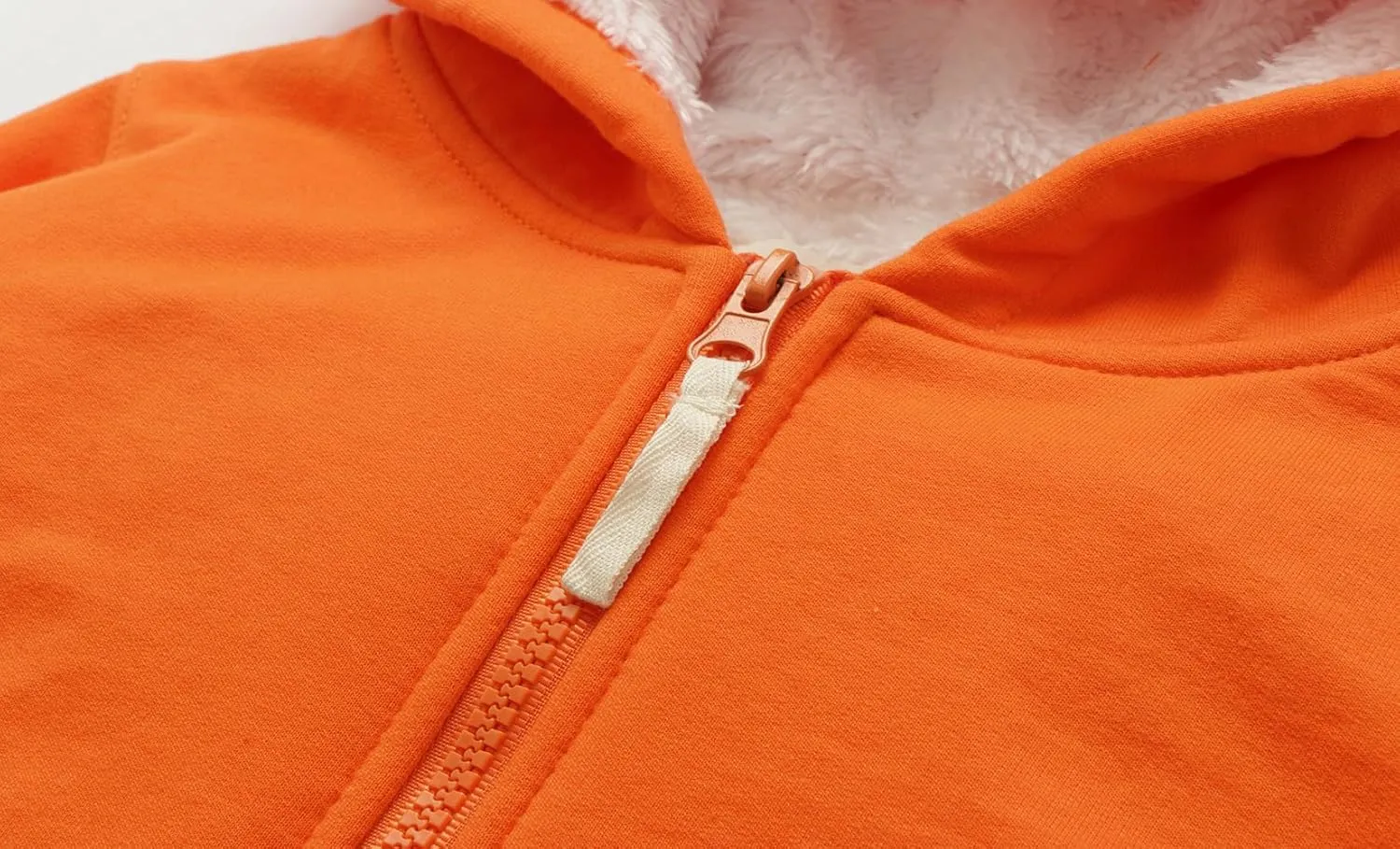 Mud Kingdom Boys Girls Full-Zip Hooded Sweatshirt Fur Lined Funny Pattern 6 Months-8 Years