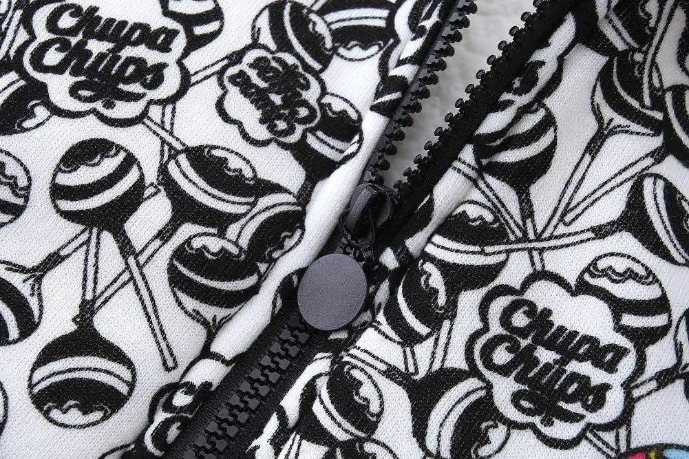 Mud Kingdom Boys Girls Full-Zip Hooded Sweatshirt Fur Lined Funny Pattern 6 Months-8 Years